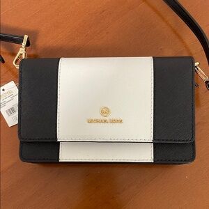 MICHAEL Michael Kors Black and White Crossbody Bag